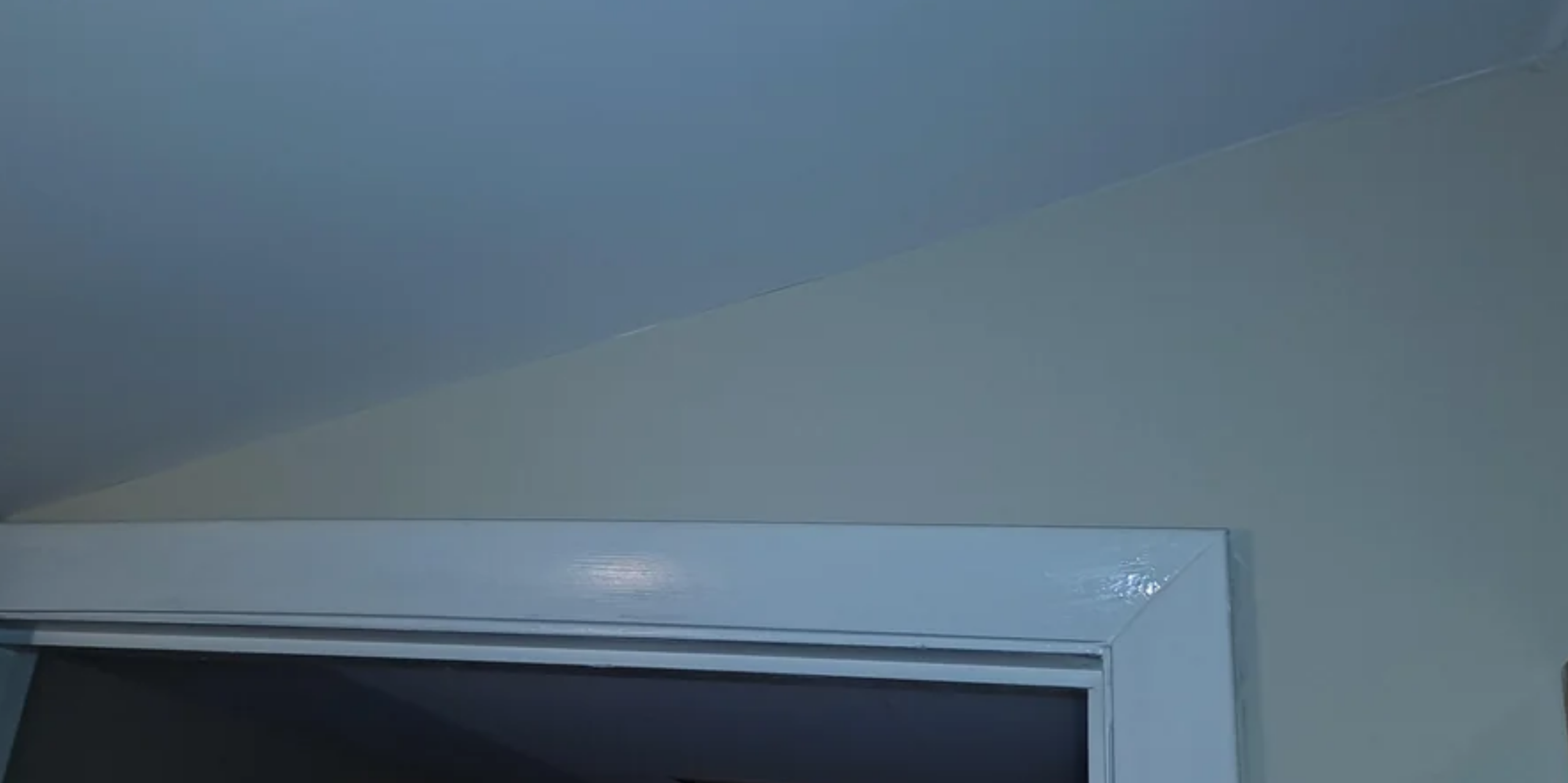 Before and after drywall repair by JD Property Services