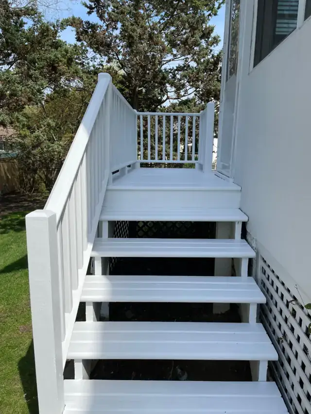 Exterior stair painting and repair by JD Property Services