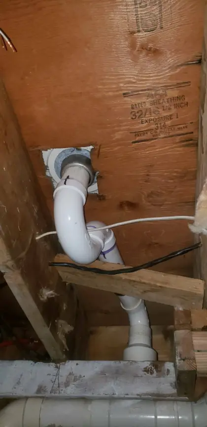 Sink plumbing repair by JD Property Services
