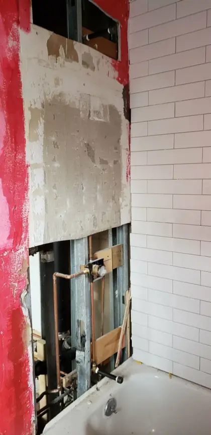 Wall repair preparation before finishing